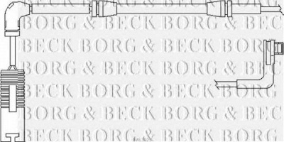 BORG & BECK bwl3025 -  Сигнализатор, износ тормозных колодок